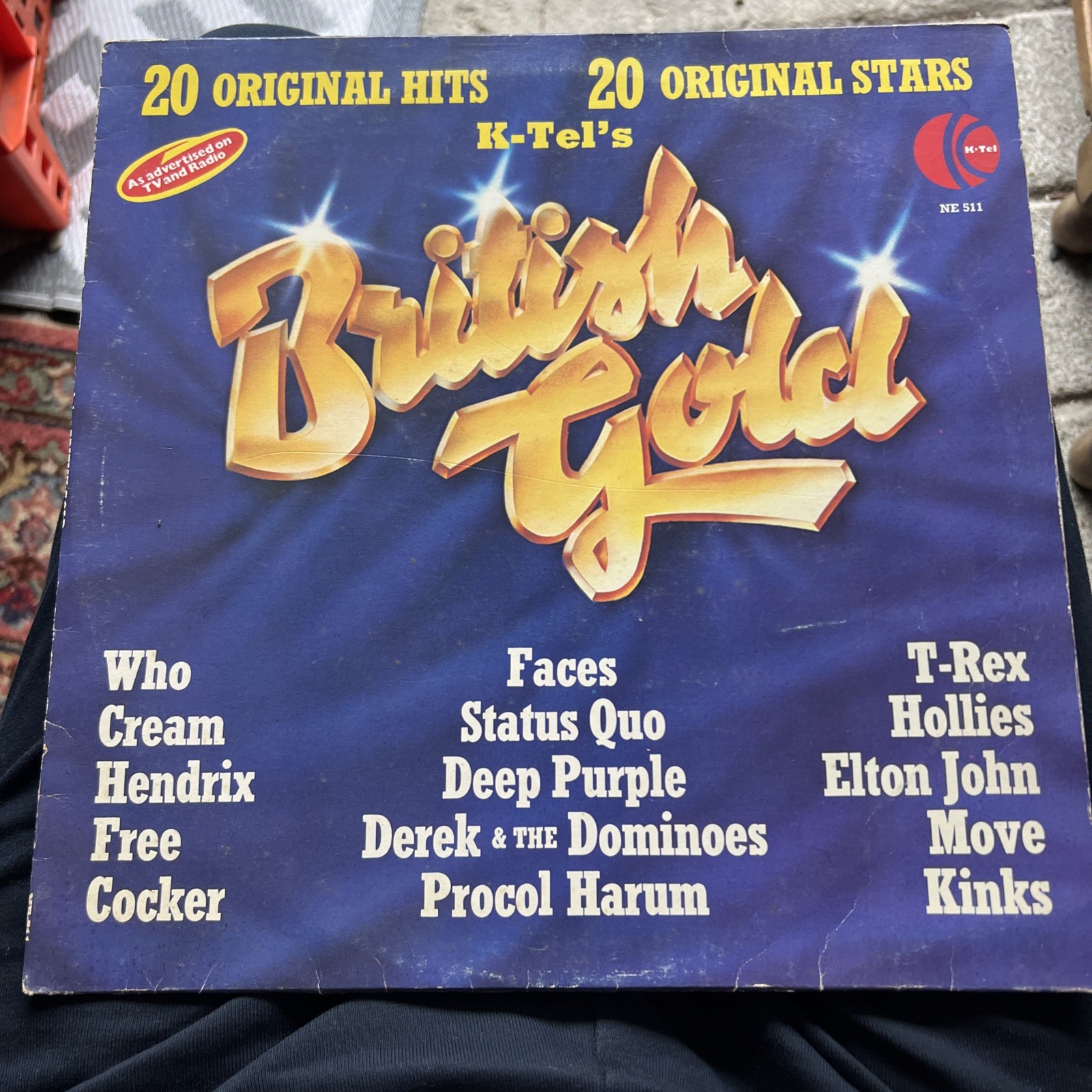 1975~British Gold~Vinyl LP~Kinks,Hendrix,Clapton,Who,Faces,Free,T.Rex,Purple