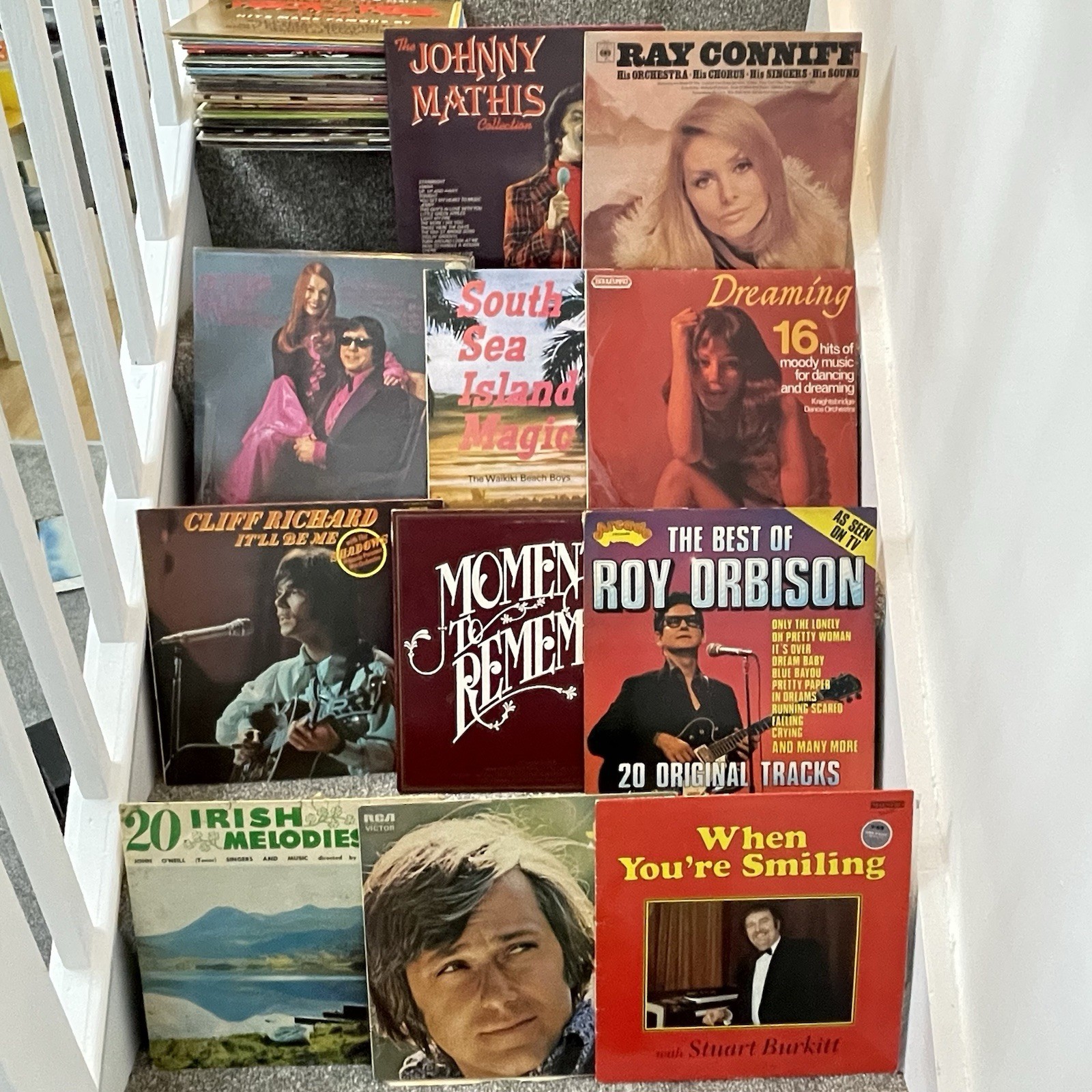 50 Vinyl LP Records Job Lot Mixed Pop Rock Oldies Easy Listening 60s 70s 80s