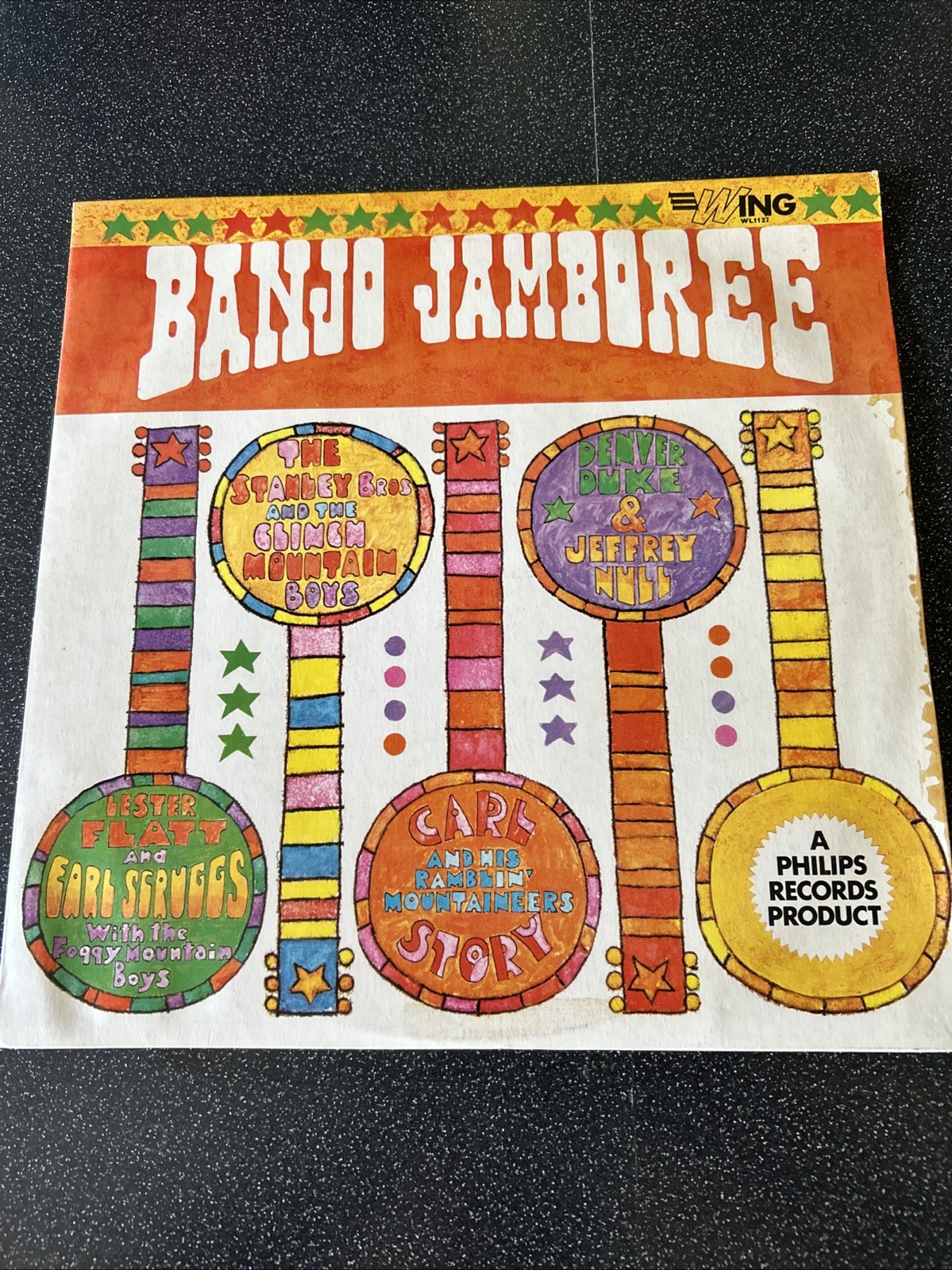 Banjo Jamboree- Various Artists Vinyl LP Album VG Condition Wing/Philips