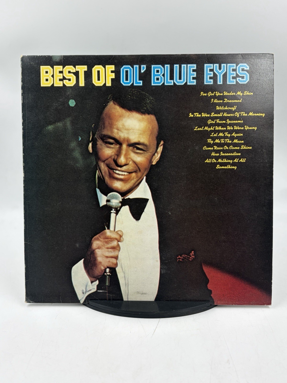 Best of OL’ Blue Eyes Frank Sinatra Vinyl LP Record Album VG+/VG