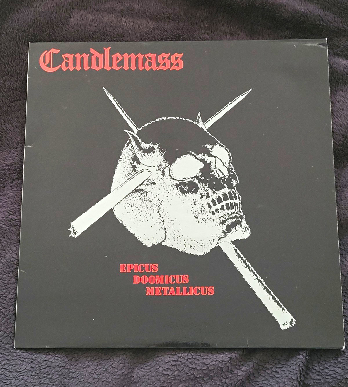 Candlemass Epicus Doomicus Metallicus Vinyl LP 1st Press 1986 Black Dragon BD013