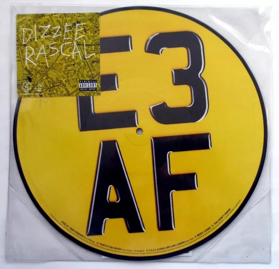 Dizzee Rascal : E3 AF. Picture Disc (Vinyl LP) Album - New and Sealed