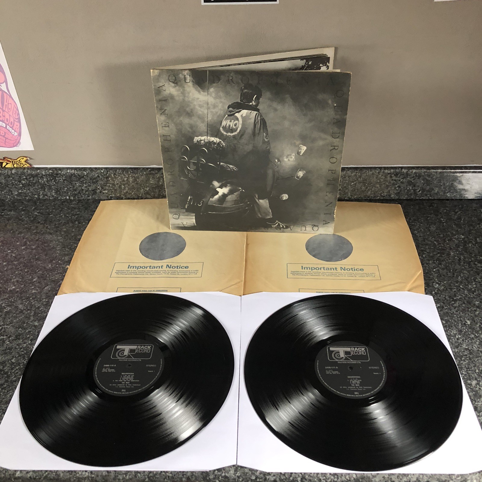 DOUBLE VINYL LP THE WHO ALBUM QUADROPHENIA 2657 013 UK 1ST PRESS 1973 EX-/EX-