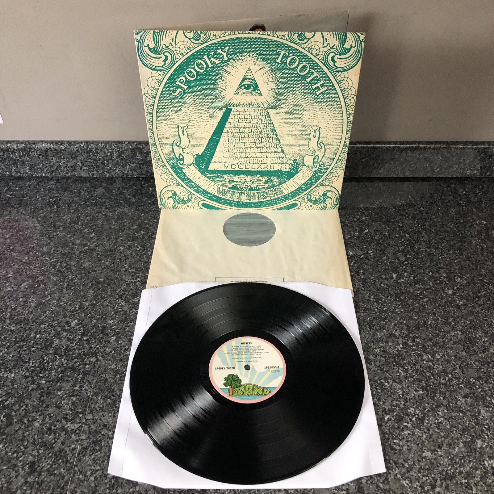 LP VINYL SPOOKY TOOTH ALBUM WITNESS ILPS9255 UK 1ST PRESS 1973 EX/EX