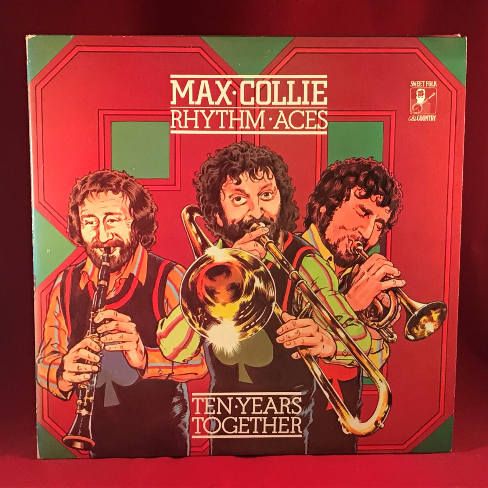 MAX COLLIE RHYTHM ACES Ten Years Together 1980 UK vinyl LP original record folk