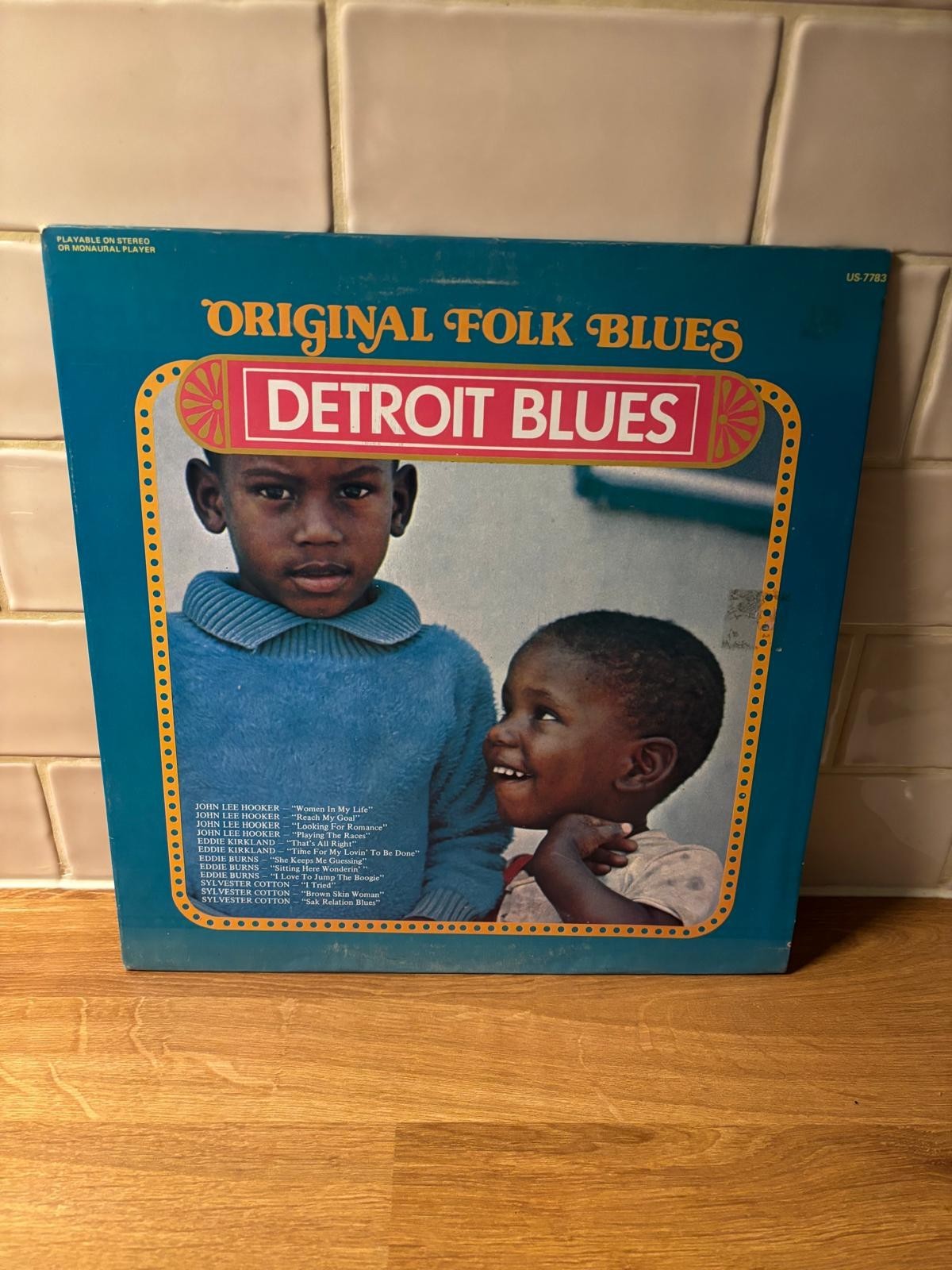 Original Folk Blues Detroit Blues Vinyl LP