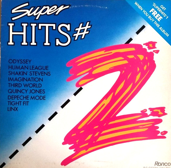 SUPER HITS 2 - 12” VINYL RECORD LP - 70S 80S CHART SYNTH POP ROCK N ROLL DISCO