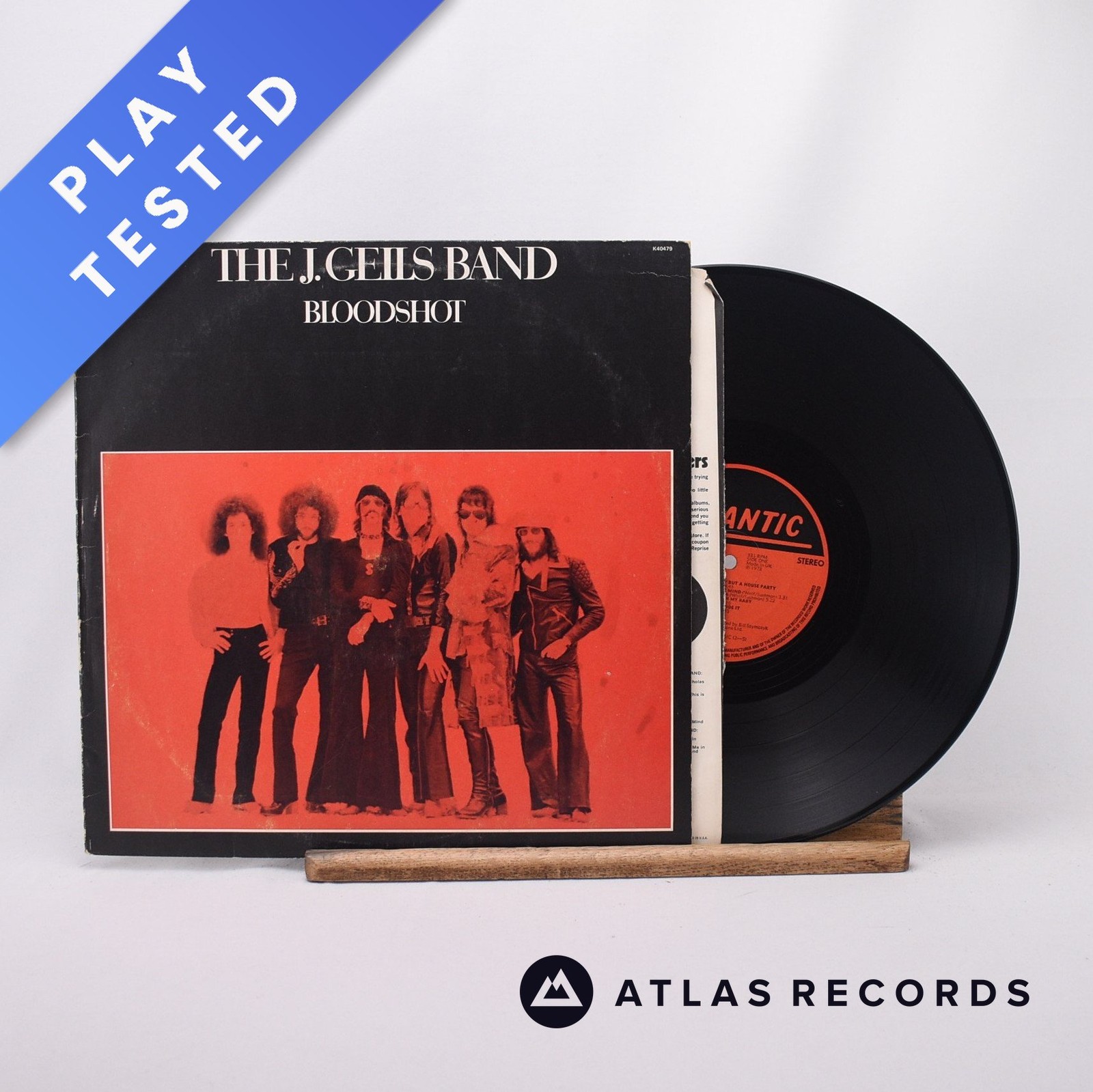 The J. Geils Band Bloodshot LP Album Vinyl Record 1973 K40479 Atlantic - VG+/VG