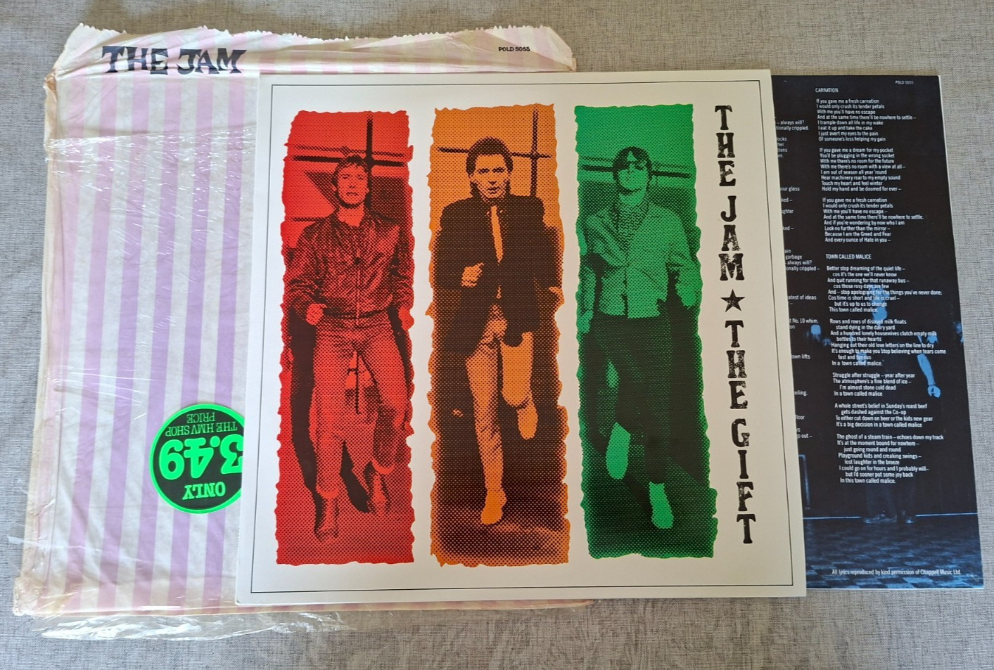 The Jam The Gift Vinyl LP 1982 Original UK 1st Press With Outer Gift Bag NM/NM