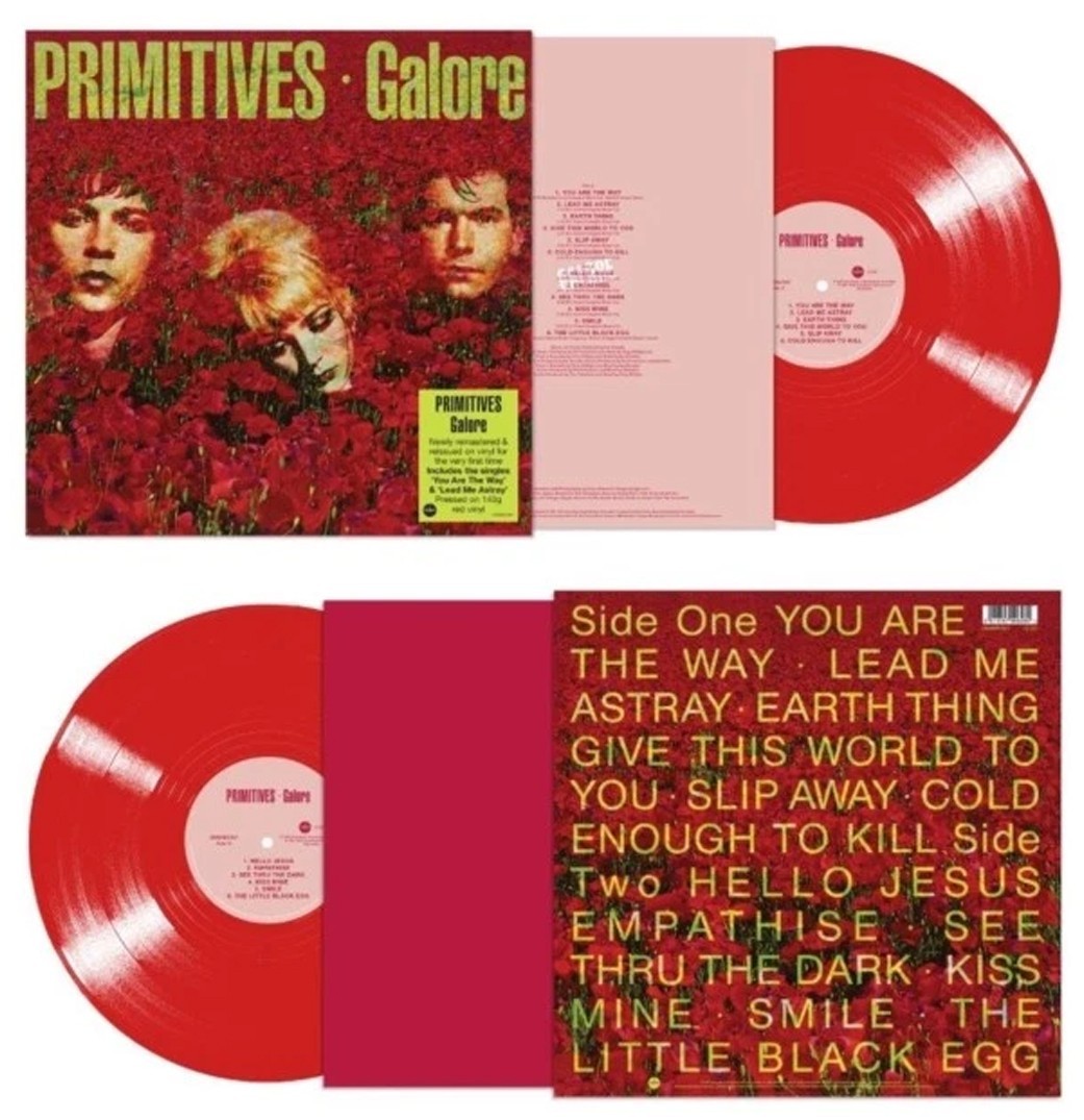THE PRIMITIVES LP Galore 140 Gram RED Vinyl REMASTERED +Inner NEW and SEALED